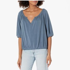 Lucky Brand Woman’s Sand washed Peasant Top